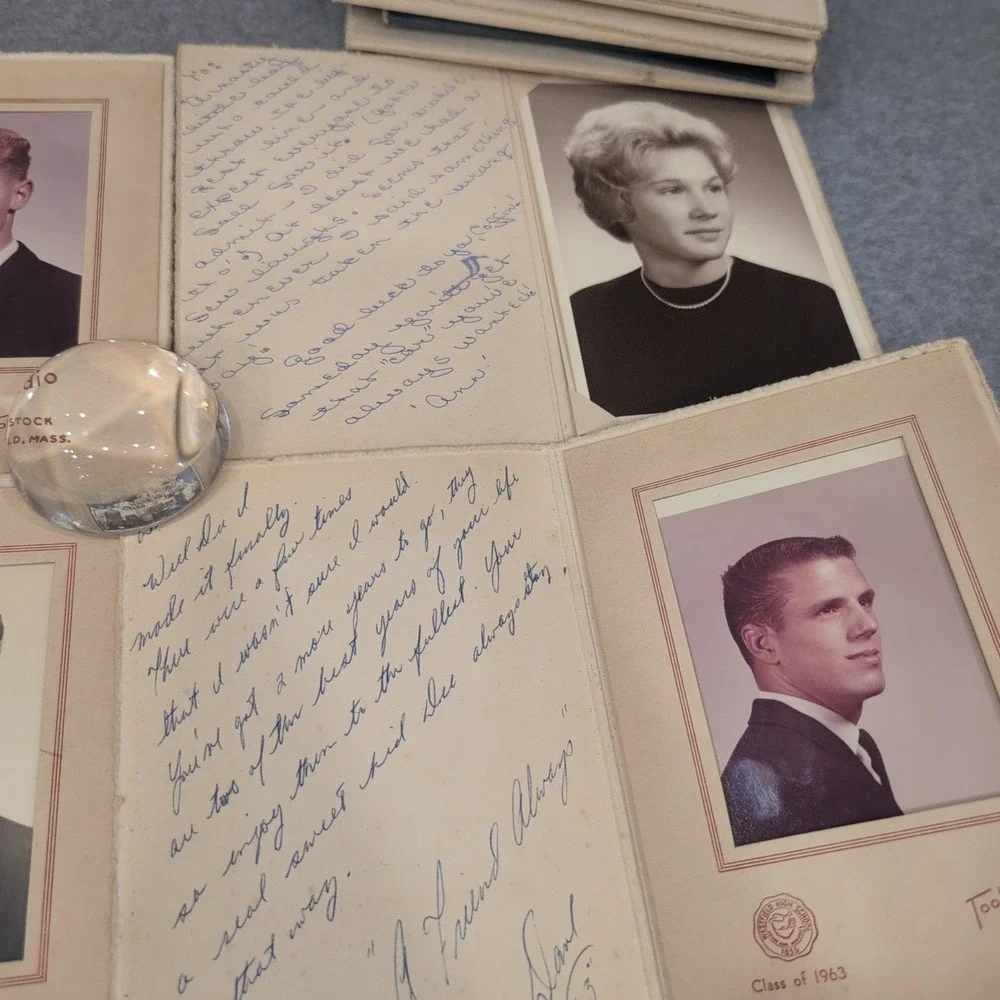 VTG Westfield High School 1963 Portrait Lot & 1950s Class Photo Massachusetts - Picture 4 of 11